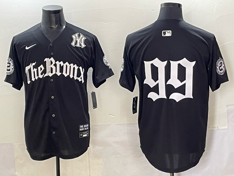 Men New York Yankees #99 Judge black MLB 2025 Nike jersey 004
